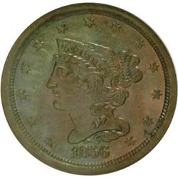 1856 1/2 C Brown MS62 NGC