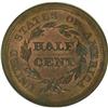 Image 2 : 1856 1/2 C Brown MS62 NGC