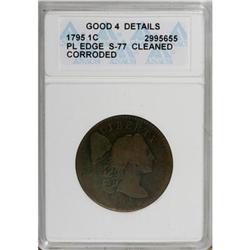 1795 1C Plain Edge G6 ANACS