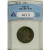 Image 1 : 1796 1C Liberty Cap AG3 ANACS