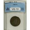 Image 1 : 1798 1C First Hair Style VG10 ANACS