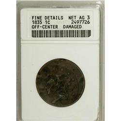 1835 1C Head of 1836 AG3 ANACS