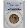 Image 1 : 1838 1C Brown MS62 PCGS