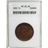 Image 1 : 1853 1C Red and Brown MS63 ANACS