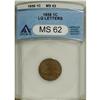 Image 1 : 1858 1C Large Letters MS62 ANACS