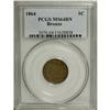 Image 1 : 1864 1C Bronze No L Brown MS64 PCGS