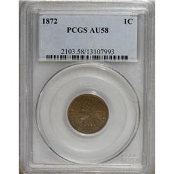1872 1C AU58 PCGS