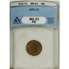 Image 1 : 1878 1C Red and Brown MS63 ANACS