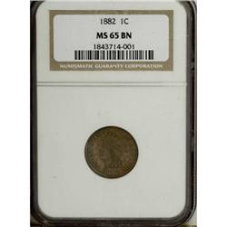 1882 1C Brown MS65 NGC