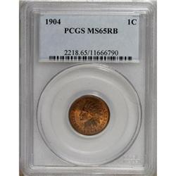 1904 1C Red and Brown MS65 PCGS