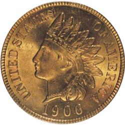 1906 1C Red and Brown MS65 PCGS