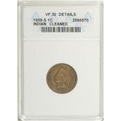 1909-S 1C VF30 ANACS