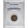 Image 3 : 1869 1C Brown PR64 PCGS
