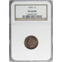 1878 1C Red PR64 NGC