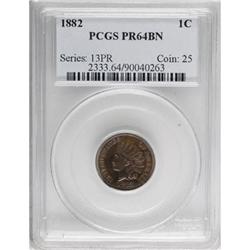 1882 1C Brown PR64 PCGS