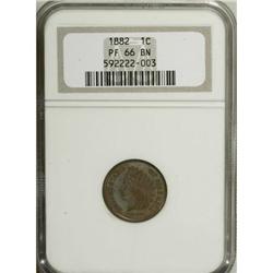 1882 1C Brown PR66 NGC
