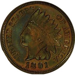 1891 1C Red and Brown PR65 NGC