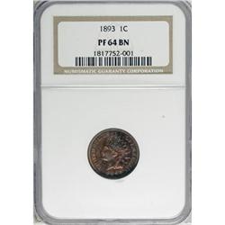 1893 1C Brown PR64 NGC