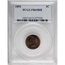 1893 1C Red and Brown PR65 PCGS