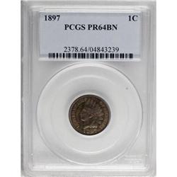 1897 1C Brown PR64 PCGS