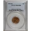 Image 1 : 1913-D 1C Red and Brown MS63 PCGS