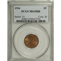 1916 1C Red MS65 PCGS