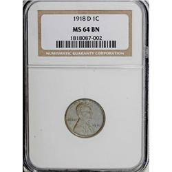1918-D 1C Brown MS64 NGC