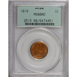1919 1C Red MS66 PCGS
