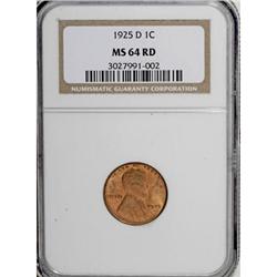 1925-D 1C Red MS64 NGC