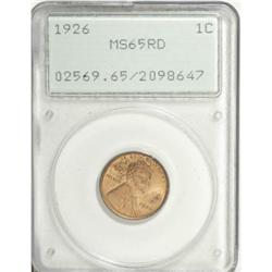 1926 1C Red MS65 PCGS