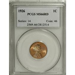 1926 1C Red MS66 PCGS