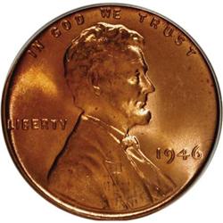 1946 1C Red MS66 PCGS