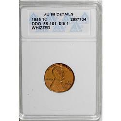 1955/55 1C Doubled Die Obverse AU55 ANACS