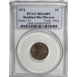 1972/72 1C Doubled Die Brown MS64 PCGS