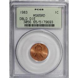 1983 1C Doubled Die Reverse Red MS65 PCGS