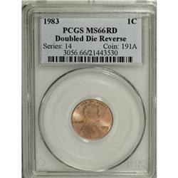 1983 1C Doubled Die Reverse Red MS66 PCGS