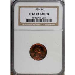 1950 1C Red and Brown PR66 NGC