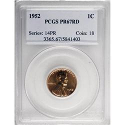 1952 1C Red PR67 PCGS