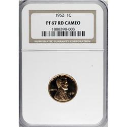 1952 1C Deep Cameo PR67 NGC