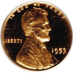1953 1C Deep Cameo PR65 PCGS