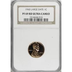 1960 1C Large Date Deep Cameo PR69 NGC