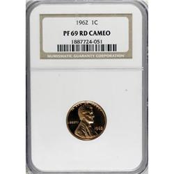 1962 1C Deep Cameo PR69 NGC