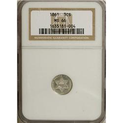 1861 3CS MS66 NGC