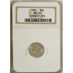1881 3CN MS65 NGC