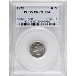 1879 3CN Cameo PR67 PCGS