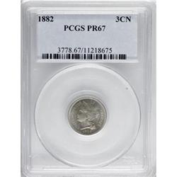 1882 3CN PR67 PCGS