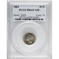 1883 3CN Cameo PR66 PCGS