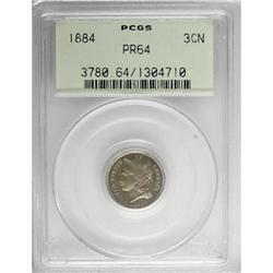 1884 3CN PR64 PCGS