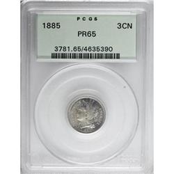 1885 3CN PR65 PCGS