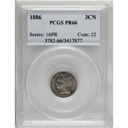 1886 3CN PR66 PCGS